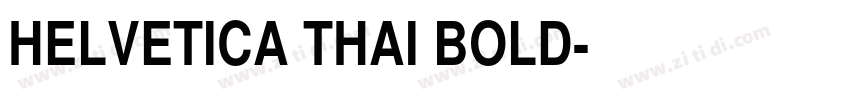 HELVETICA THAI BOLD字体转换